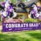 37Pcs Graduation Banner Balloon Decorations Class of 2026, Congrats Grad Banner Yard Outdoor Decorations, Graduation Balloons Banner Set for High School College Graduation Party Supplies, Purple